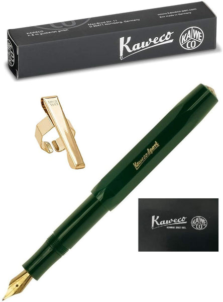 Kaweco Sport Classic Fountain Pen Green - Fine Nib with Kaweco